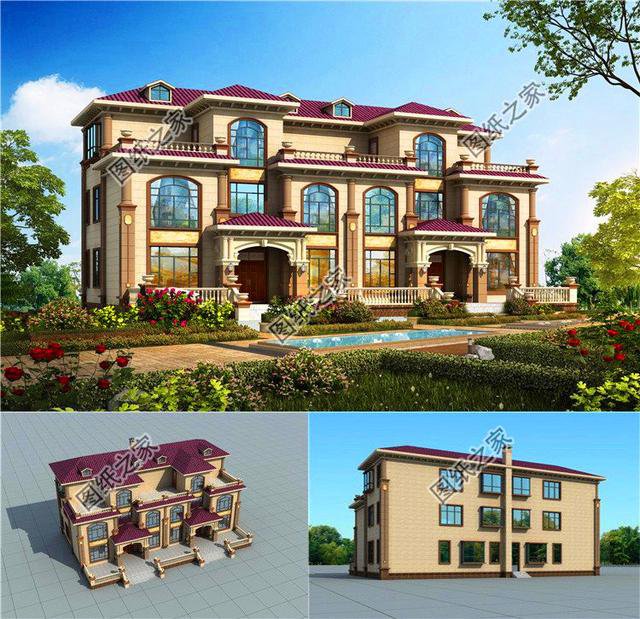 農(nóng)村最新款三層雙拼別墅，家里倆兄弟再也不用爭(zhēng)了，鄰居都羨慕