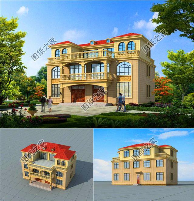 農(nóng)村最新款三層雙拼別墅，家里倆兄弟再也不用爭(zhēng)了，鄰居都羨慕