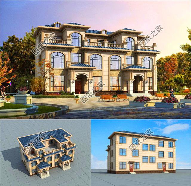 農(nóng)村最新款三層雙拼別墅，家里倆兄弟再也不用爭(zhēng)了，鄰居都羨慕