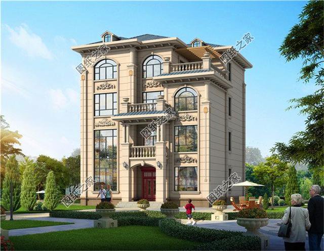 新款四層自建房外觀圖，不僅外觀好看，室內(nèi)布局更是沒話說