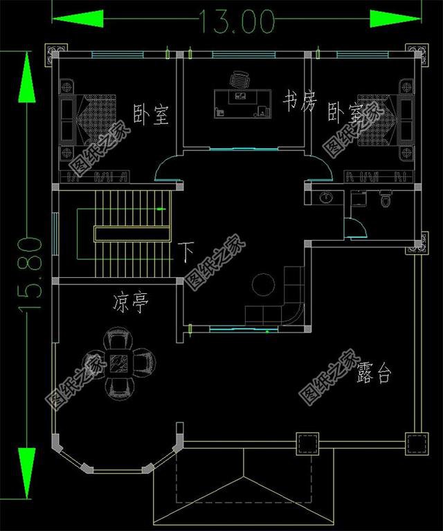 三層半自建房外觀圖，精致細(xì)膩，每個(gè)人的秘密花園