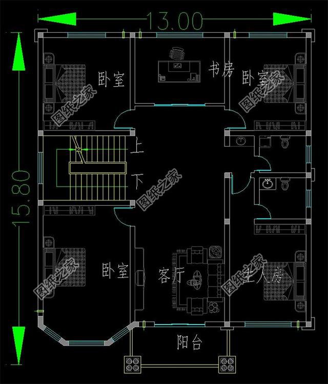 三層半自建房外觀圖，精致細(xì)膩，每個(gè)人的秘密花園