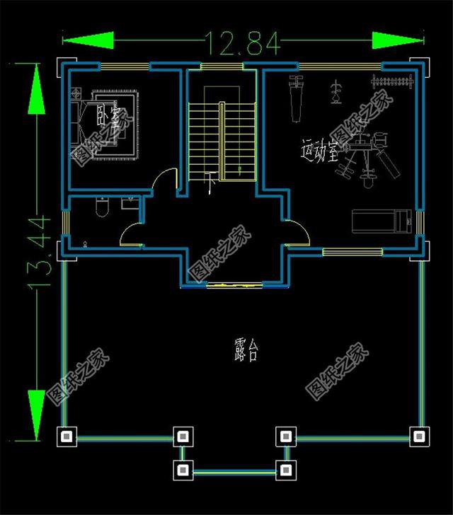 三層半自建房外觀圖，精致細(xì)膩，每個(gè)人的秘密花園
