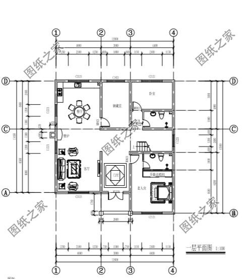 南方三層平頂樓房圖，現(xiàn)代流行款式，一座房子住三代