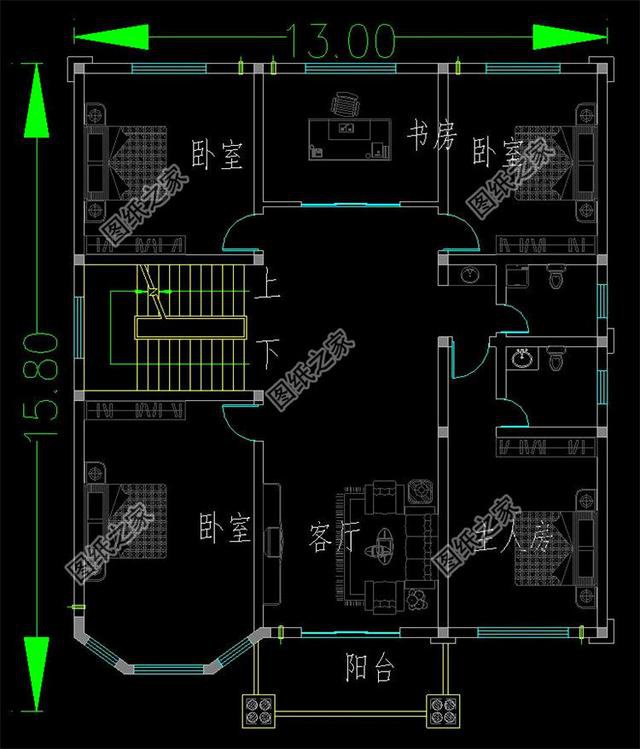 看到這三款三間三層半別墅式樣圖，家里人見了都心動，而我是激動！