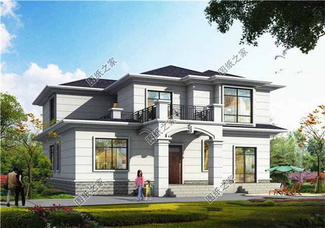  二層小樓建筑設計圖，精致漂亮，是農(nóng)村建房的必備