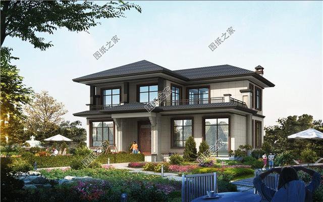  二層小樓建筑設計圖，精致漂亮，是農(nóng)村建房的必備