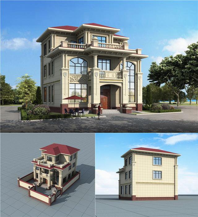 二層半帶露臺自建房圖片，種花養(yǎng)魚，燒烤賞月，好不愜意！