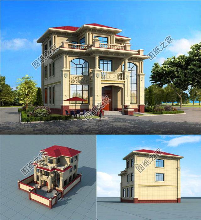 占地120平方米兩層半房屋設(shè)計圖，簡直就是農(nóng)村自建房中的潮流