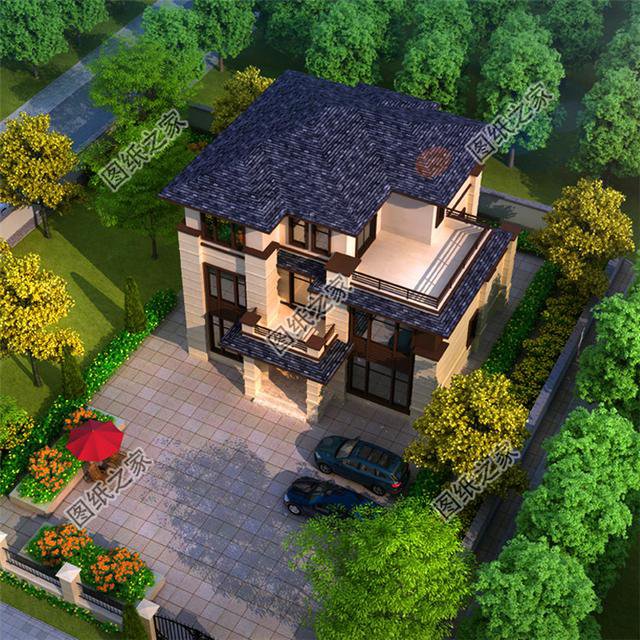 看這三款農(nóng)村新中式三層樓房圖片，極具中國(guó)風(fēng)，農(nóng)村土豪的專屬別墅