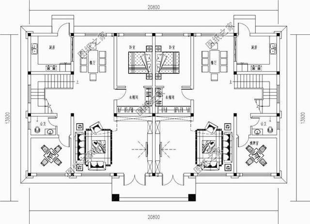 3款雙拼別墅外觀圖片，家里有兄弟的，就該這樣建