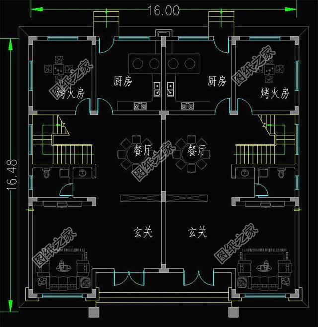 3款雙拼別墅外觀圖片，家里有兄弟的，就該這樣建