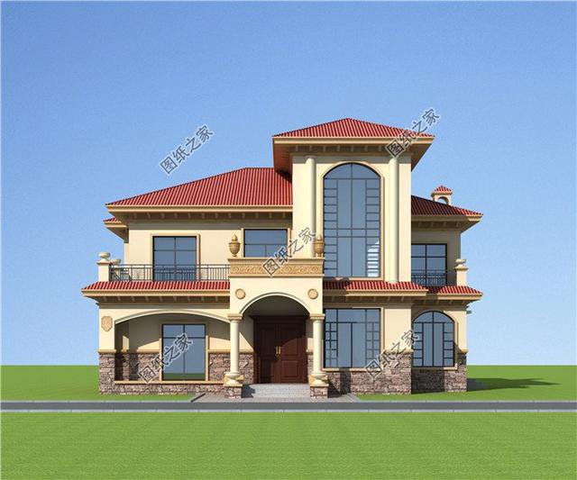 復(fù)式二層洋房設(shè)計(jì)圖，洋氣實(shí)用，孩子都樂(lè)意回來(lái)住了