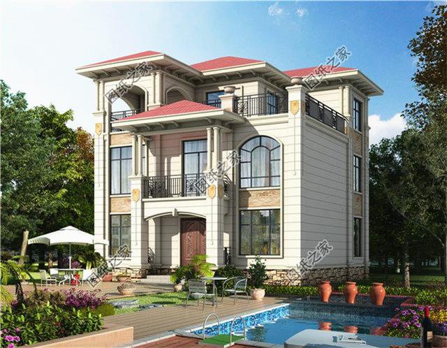 新農(nóng)村三層房子圖片，精致安全，想要在村里建房的有服氣了