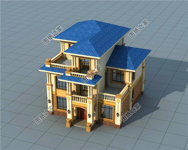 10x11米三層農(nóng)村建房圖，布局方正外觀大氣，最適合農(nóng)村生活的戶型