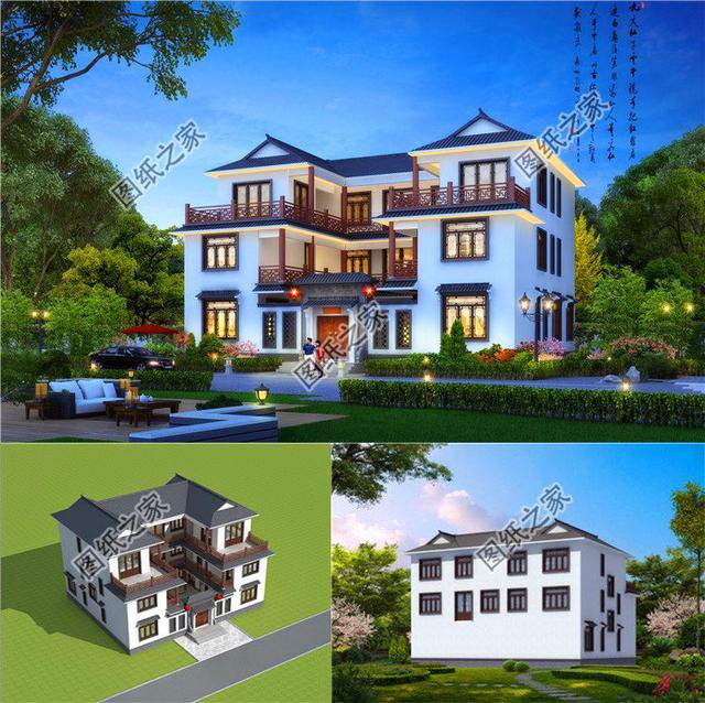 最好看的農(nóng)村三層樓房，朋友看了都說好，三套別墅拿走不謝！