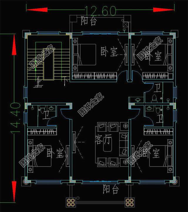 農(nóng)村四層自建房效果圖，蓋起來毫不遜色，高端大氣上檔次