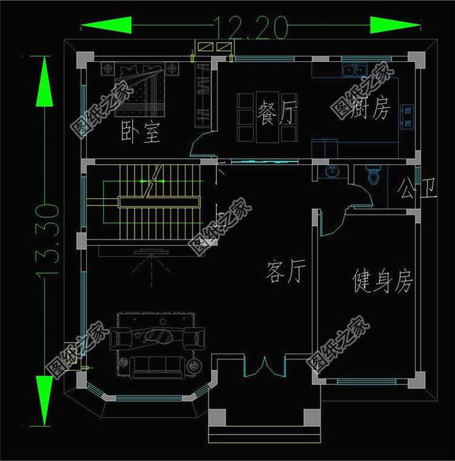 農(nóng)村三層帶地下室戶型圖，有全套圖紙，簡直秒殺村長家