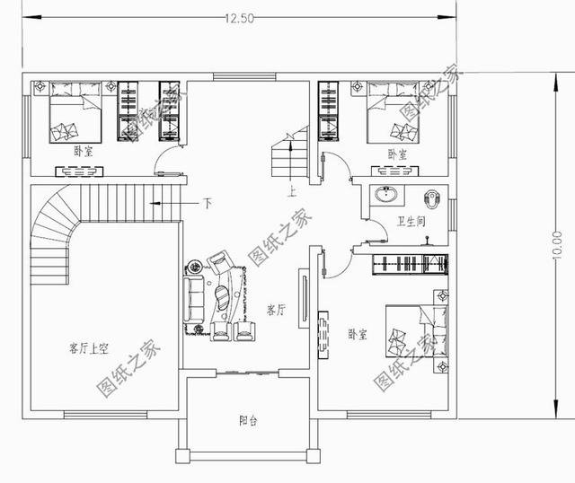 農(nóng)村三層帶地下室戶型圖，有全套圖紙，簡直秒殺村長家