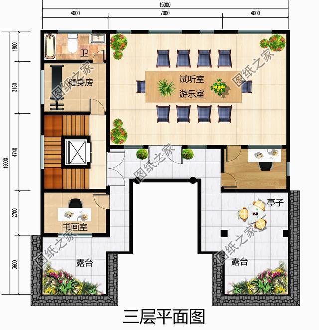 農(nóng)村別墅四合院復(fù)式戶型，也就只有四合院，才是農(nóng)村該建的房子