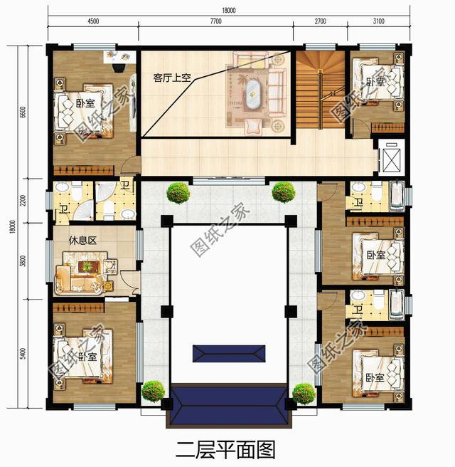 農(nóng)村別墅四合院復(fù)式戶型，也就只有四合院，才是農(nóng)村該建的房子