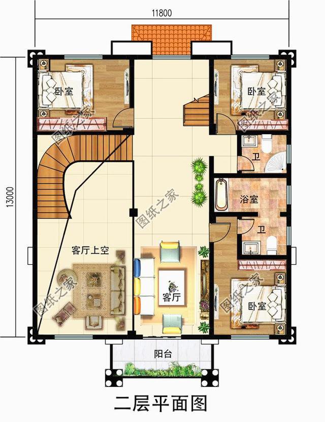 獨(dú)棟三層別墅設(shè)計(jì)圖，建成太氣派，讓鄰居羨慕去吧