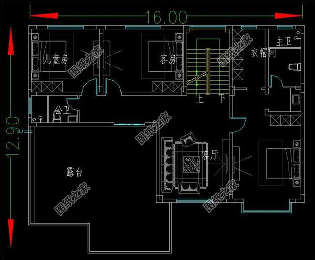 二層磚混結(jié)構(gòu)鄉(xiāng)村別墅圖，安全性高，房屋戶型設(shè)計(jì)合理