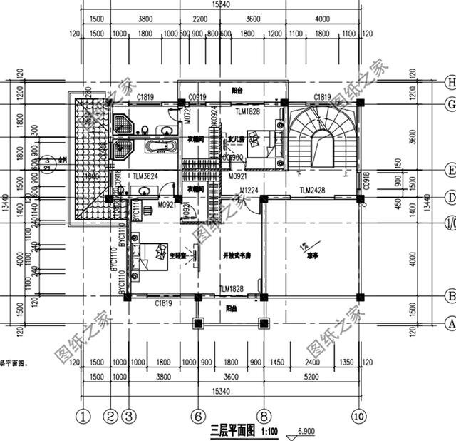 三款4層帶旋轉(zhuǎn)樓梯別墅設(shè)計(jì)圖，設(shè)計(jì)大氣又驚艷，這樣的別墅你值得擁有！