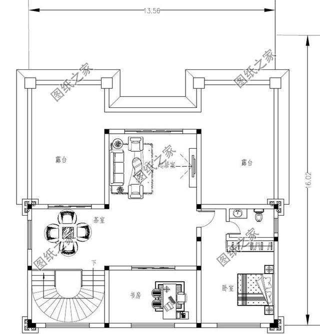 三款4層帶旋轉(zhuǎn)樓梯別墅設(shè)計(jì)圖，設(shè)計(jì)大氣又驚艷，這樣的別墅你值得擁有！
