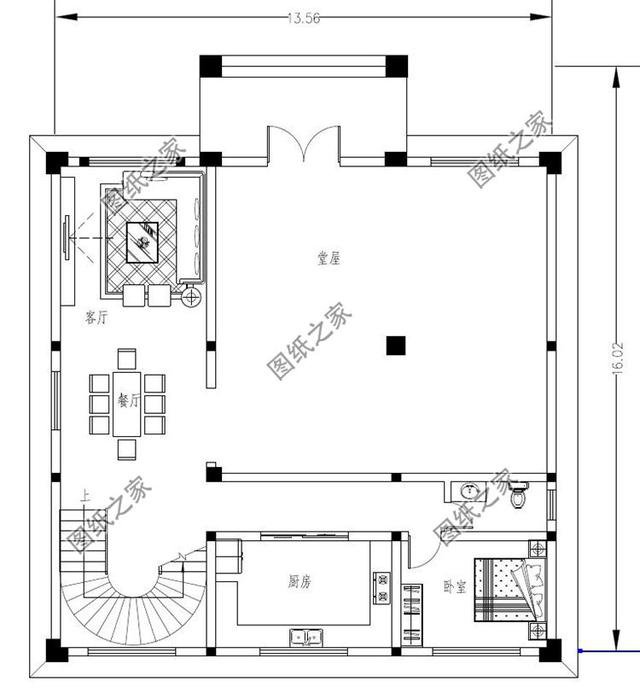 三款4層帶旋轉(zhuǎn)樓梯別墅設(shè)計(jì)圖，設(shè)計(jì)大氣又驚艷，這樣的別墅你值得擁有！