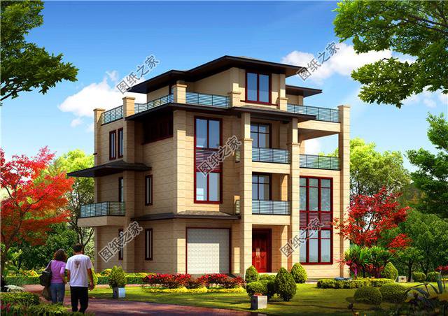 三款4層帶旋轉(zhuǎn)樓梯別墅設(shè)計(jì)圖，設(shè)計(jì)大氣又驚艷，這樣的別墅你值得擁有！