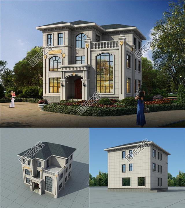 好看三間三層房屋圖，戶型住著舒服，這才是建房的好選擇