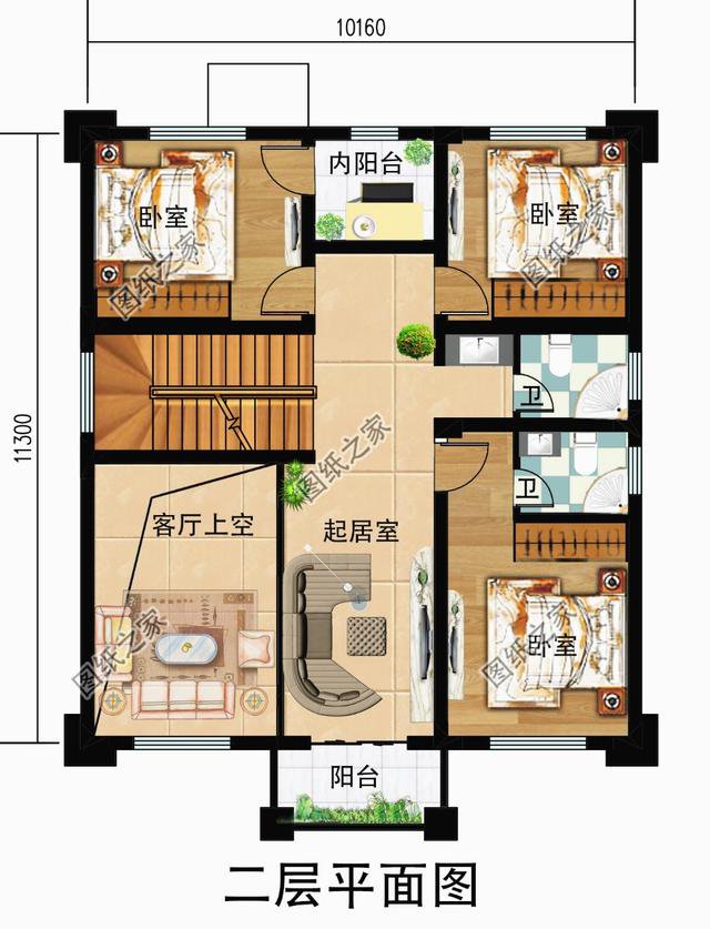 120平方房子設(shè)計(jì)圖，看似簡(jiǎn)單的空間，能活出舒適的模樣
