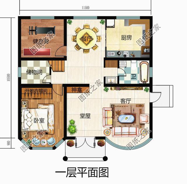 120平方房子設(shè)計(jì)圖，看似簡(jiǎn)單的空間，能活出舒適的模樣