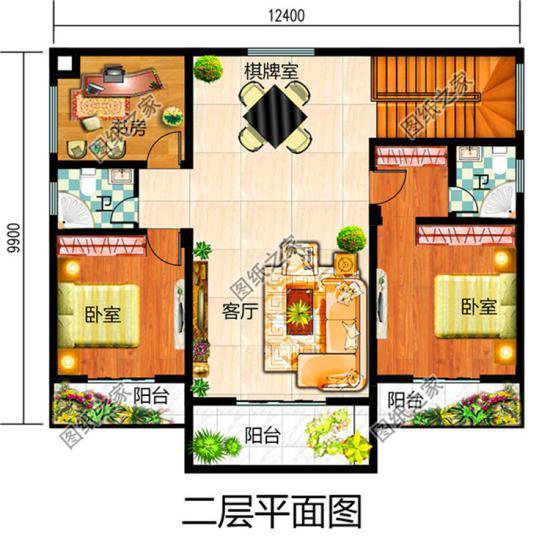 12米x10米農(nóng)村自建房三層平面圖，分分鐘把別人家房子比下去