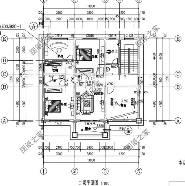 12米x10米農(nóng)村自建房三層平面圖，分分鐘把別人家房子比下去