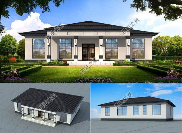 農(nóng)村一層最美房屋設(shè)計(jì)圖，造價(jià)低戶型好，第二款很多人都喜歡