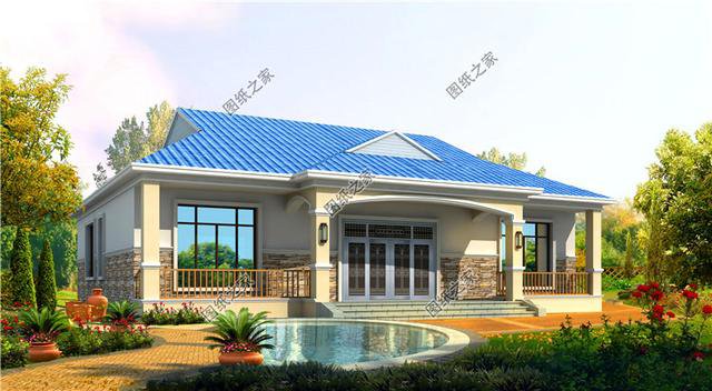 農(nóng)村一層最美房屋設(shè)計(jì)圖，造價(jià)低戶型好，第二款很多人都喜歡