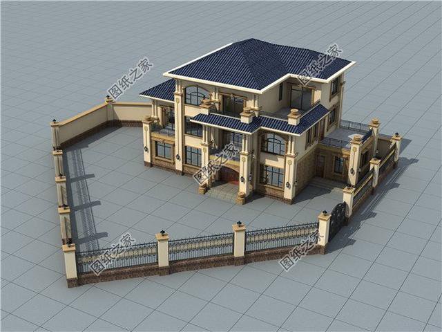 四間三層別墅，看著就氣派，挑一個(gè)回家建吧！