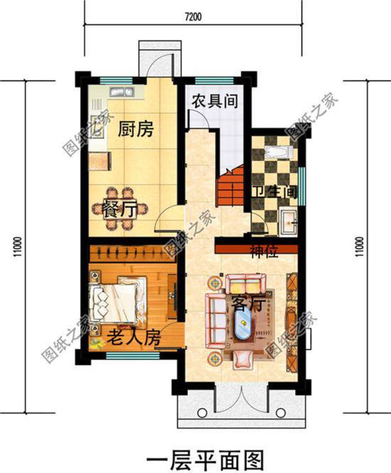 農(nóng)村小型二層二間設(shè)計圖，看完圖紙再建房，絕對讓你不后悔