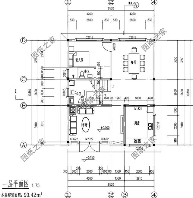 農(nóng)村小型二層二間設(shè)計圖，看完圖紙再建房，絕對讓你不后悔