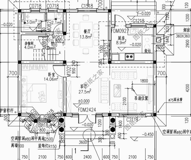 100平米鄉(xiāng)村二層自建房戶型圖，年輕人都該這樣建房，大家都很服氣