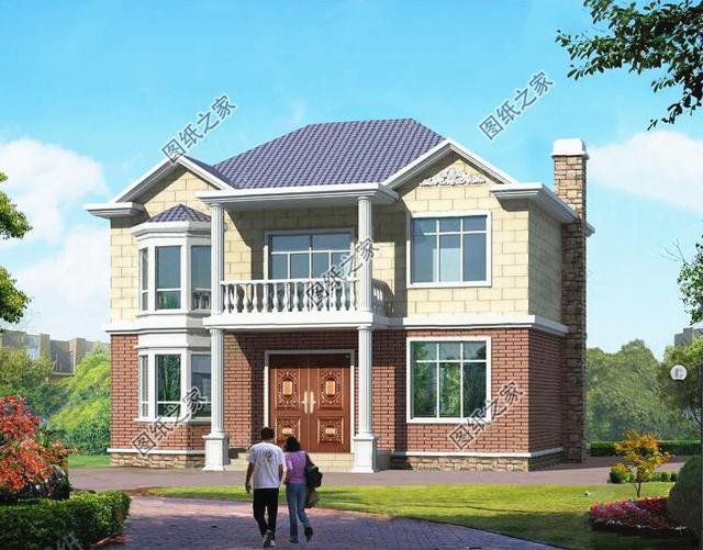 100平米鄉(xiāng)村二層自建房戶型圖，年輕人都該這樣建房，大家都很服氣