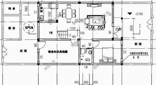 100平米鄉(xiāng)村二層自建房戶型圖，年輕人都該這樣建房，大家都很服氣