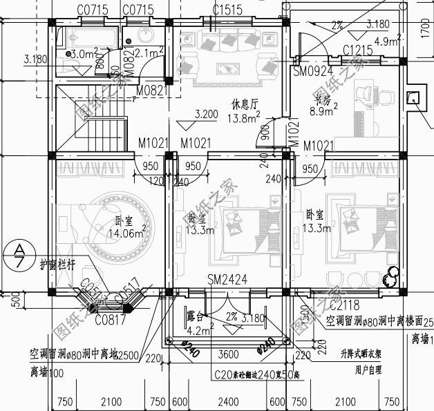 100平米鄉(xiāng)村二層自建房戶型圖，年輕人都該這樣建房，大家都很服氣