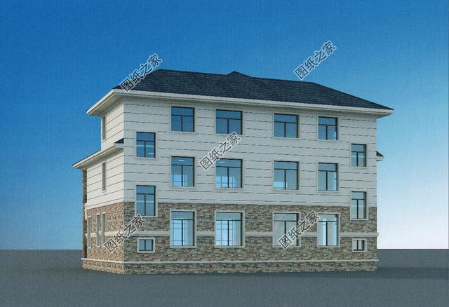 18米開間三層雙拼別墅效果圖，兩個孩子一起建，好好享受老年生活