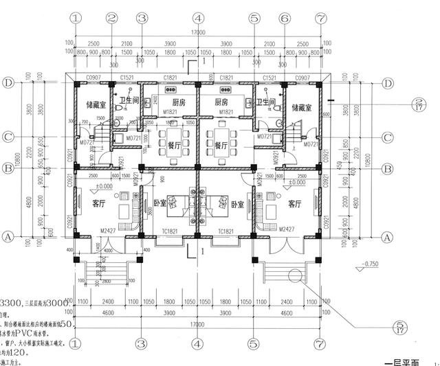 18米開間三層雙拼別墅效果圖，兩個孩子一起建，好好享受老年生活