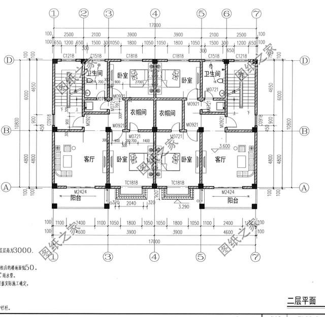 18米開間三層雙拼別墅效果圖，兩個孩子一起建，好好享受老年生活