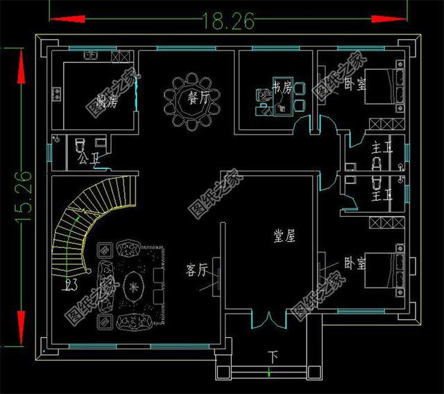 新中式帶堂屋的農(nóng)村二層自建房，符合傳統(tǒng)的需要，看看有沒有適合你家的