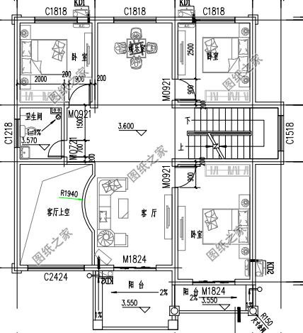 農(nóng)村三間房子設計圖，這樣的建起來的房子真實用